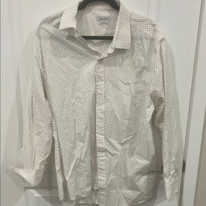 Men's White Polka Dot Shirt